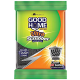 AM2479 Good Home Ultra Sponge Scrub Pad Cleans Touch Stains Extra Strong Steel Loops 1 Pcs