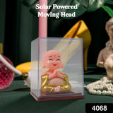 4068 Solar Power Moving Head Buddha Statue Car Ornament (1 Pc / Mix Color)