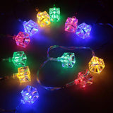 Di0076 14 Ice Cube Multicolor LED String Lights
