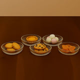 AM5977 Shine max Glass Plate (Multidesign) Set of 6pc -340ml