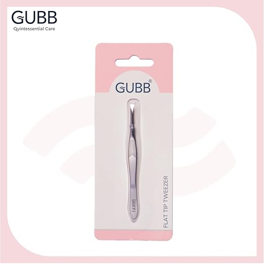 AM2057 Gubb Flat Tip Tweezer For Precise Usage Stainless Steel