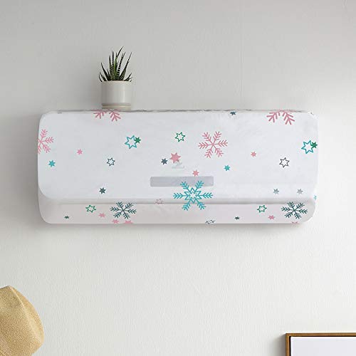 3712 Primium Air Conditioner Cover for 1.5 & 2 Ton Split AC Dustproof Waterproof Stretchable AC Cover with Elastic For All Company 110*33*30 CM (Multi Color Design, 1 Pcs)