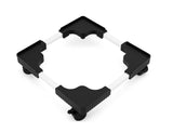 AM7266 Heavy-Duty Adjustable Washing Machine & Refrigerator Stand with Rotatable Wheels