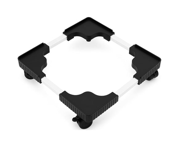 AM7266 Heavy-Duty Adjustable Washing Machine & Refrigerator Stand with Rotatable Wheels