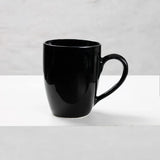 AM2986 Plain Milk Mug Glass & Ceramics Black Mug Set of 1 Pcs