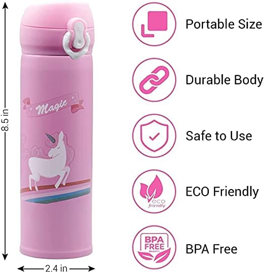 AM0047 Sipper Round Shape Theme Water Bottle 500ml