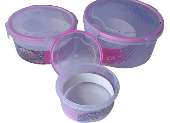 AM2263 Oscar Storage Container Air Tight Container set of 3 pcs 250ml , 500ml, 1000ml