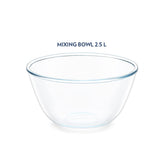 AM5173 Borosil Serving & Mixing Bowl 2.5 Ltr