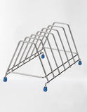 3762 Stainless Steel Plate Stand For Kitchen - 6 Sections