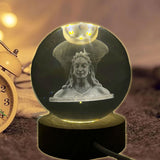 AM5924 3D Crystal Adiyogi LED Night Lamp