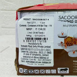 Di0168 Rishabh Sacoor Set 4 Multipurpose Set | 4 Premium Containers with Serving Tray