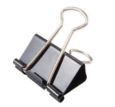 AM2174 Black Clip 12Pcs Binder Clip 41mm