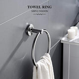 3907 Silver Towel Round Ring Holder