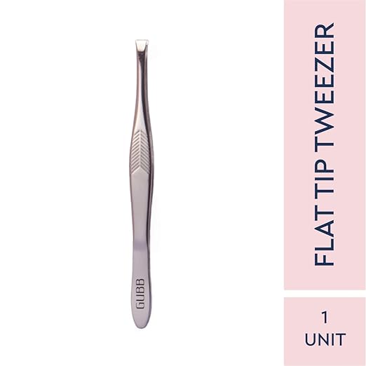 AM2057 Gubb Flat Tip Tweezer For Precise Usage Stainless Steel