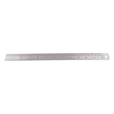 AM2753 Stainless Steel Ruler Scale Long 30cm 1 Pcs