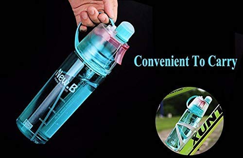 New B Portable Spray Water Bottle