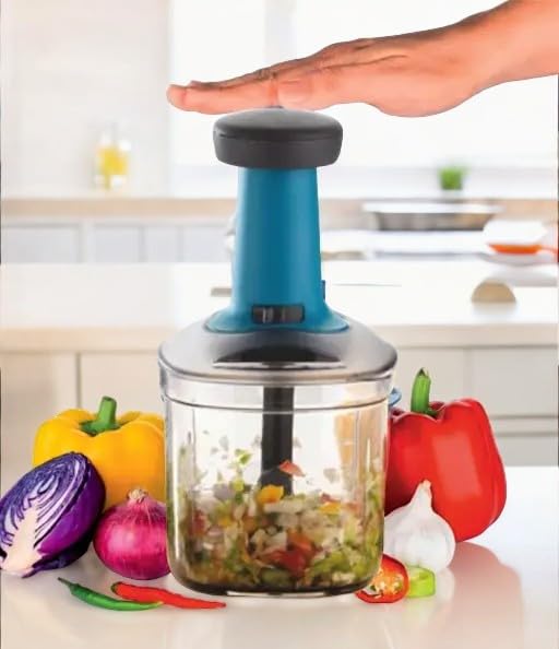 10195 2in1 Press Vegetable Choppers for Kitchen (1100 ML)