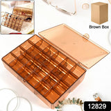 12829 2 LAYER ACRYLIC JEWELRY STORAGE BOX  BIG CASE MAKEUP VANITY BOX (1 PC / 30 COMPARTMENT) by DeoDap