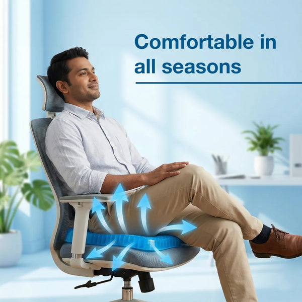 AM7806 Cushion Seat Flex Pillow, Gel Orthopedic Seat Cushion Pad (Egg Sitter)