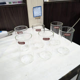 AM5168 Borosil Vision Large Glass Set (Transparent, 350ml)-Set of 6