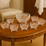 AM5987 Elegant Ice Cream Bowl Set - 6 Small Bowls with 1 Large Serving Bowl (SPS023/L7 & SPS024/L7 & SPS025/L7)