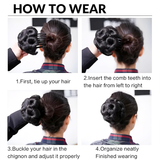 Di0304 Women’s Artificial Hair Bun with Clip – Instant Juda for Stylish Hairstyles