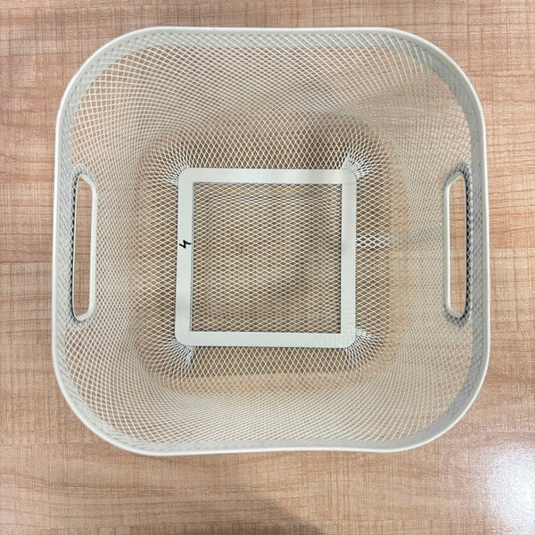 A07060 9.5inch Metal Mesh Storage Basket with Dual Handles