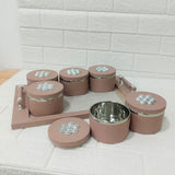 Di0172 Rishabh Steel King Deluxe 6-Piece Multipurpose Container Set