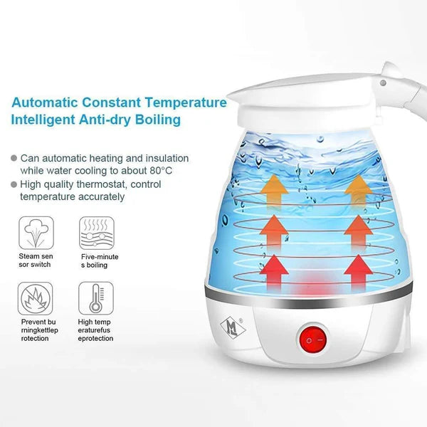 2137 Silicone Foldable Electric Water Kettle