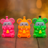AM6028 Squeeze Mouse Toy Set – Soft & Smooth, 3 Pcs, for 6+ Months