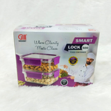 AM2265 Smart Lock Airtight Food Storage Containers, 500 ml each, Pack of 2