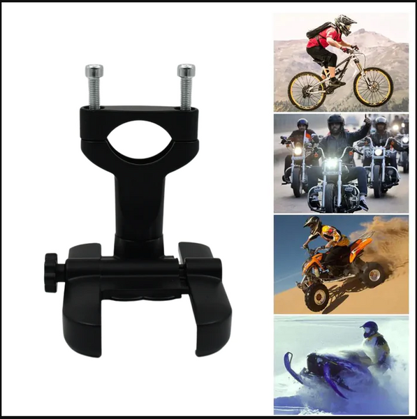 12674 FULL METAL BODY BIKE & SCOOTY 360 DEGREE ROTATING MOBILE HOLDER STAND FOR BICYCLE, MOTORCYCLE, SCOOTY THAT CAN FITS ALL SMARTPHONES (1 PC)