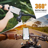 12674 FULL METAL BODY BIKE & SCOOTY 360 DEGREE ROTATING MOBILE HOLDER STAND FOR BICYCLE, MOTORCYCLE, SCOOTY THAT CAN FITS ALL SMARTPHONES (1 PC)