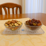 Di0056 Jaipet Clara Platter with Two Matching Bowls Set – Elegant Tray & Side Bowls