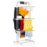 AM5610 BUYER Stainless Steel 3 Layer with 2 Hanger Foldable Cloth Stand / Drying Rack