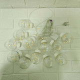 Di0071 12 Ball String LED Lights with Flashing Modes Decoration 6x6 (Warm)