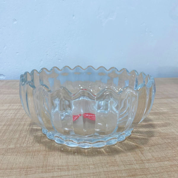 AM5982 Elegant Crystal Serving Bowl (1100 ml) – Decorative Centerpiece with Textured Design