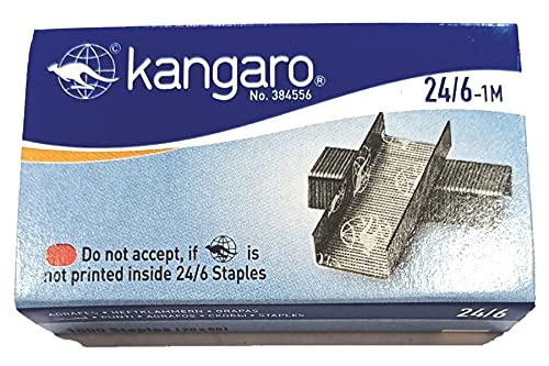 3922 Kangaro 24/6-1M 1000 Staples (20 x 50)