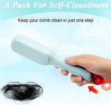 13047 Self-cleaning Anti-static Massage Comb-Pack of 1