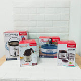 Di0191 Rishabh Big Multipurpose Thermo-Steel 4-Piece Set - Insulated Water Jug, Casserole, Tea Pot, and Lunch Box