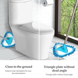 6001 Stainless Steel Road Adjustable Triangle Mop Used for Cleaning Dusty and Wet Floor Surfaces and Tiles