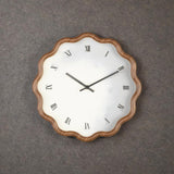 AM6522 Modern Scalloped Edge Wall Clock – Minimalist Floating Dial Design - 1pc