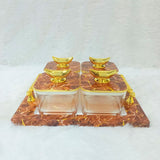 AM6172 Asian Platina 4-Piece Multipurpose Dry Fruit Box