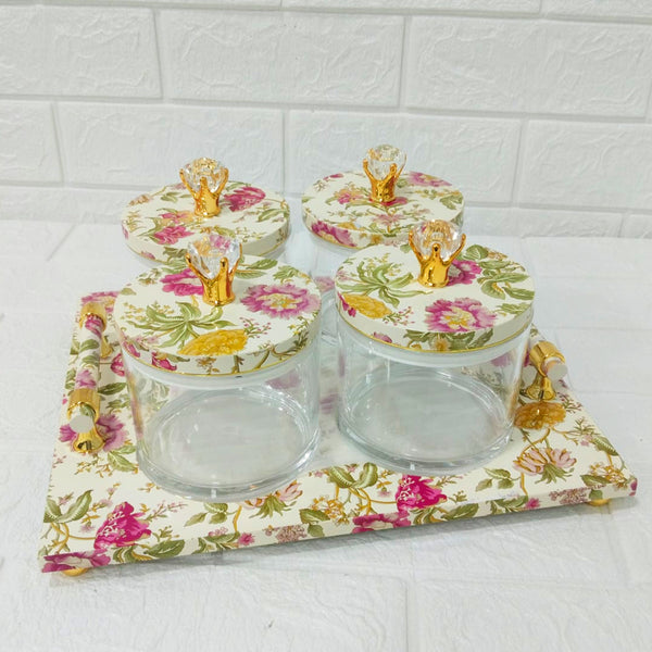 Di0158 Rishabh Super Antique Deluxe 4-Piece Multipurpose Container Set