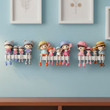 TM0023 Happy Family of Four Resin Dangling Legs Showpiece