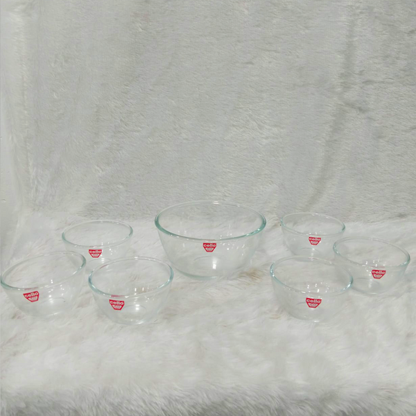 Di0365 Cello Glassware Ornella Pudding Bowls Set (7 Pcs)