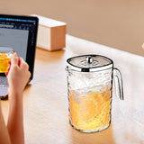 AM5789 Transparent Square Jug - Unbreakable Stylish Drinking Beverage, Soft Drinks & Water Jug with Plastic Lid
