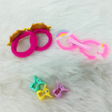 AM6218 Kids Cartoon Hair Accessory Set – Cute Goggles Hairpin, Bear Hair Bands & Mini Hair Clutchers