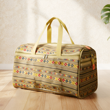 AM6299 Geometric Print Bandhani Travel Duffle Bag