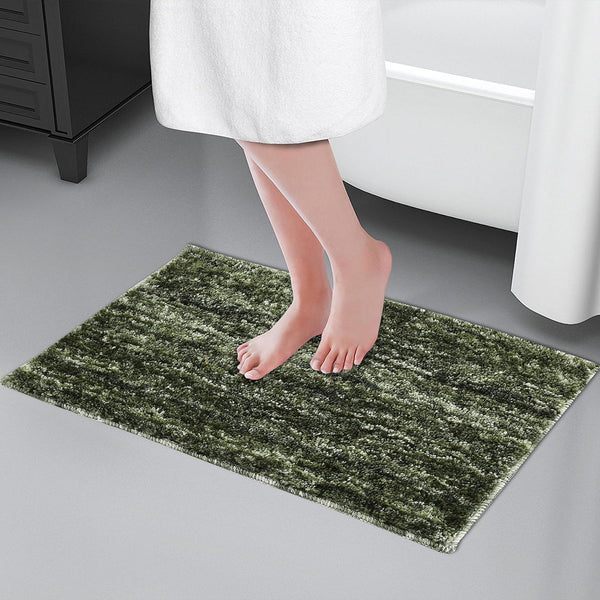 AM5852 Lining Print Microfiber Home Decor Bathmats - (HV 13x19 Inch) Multicolour